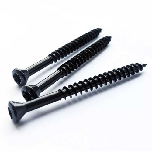 4mm x 40mm Black Stainless Steel Decking Screws T15 TORX Head - Exterior Wood Screws - Fascia